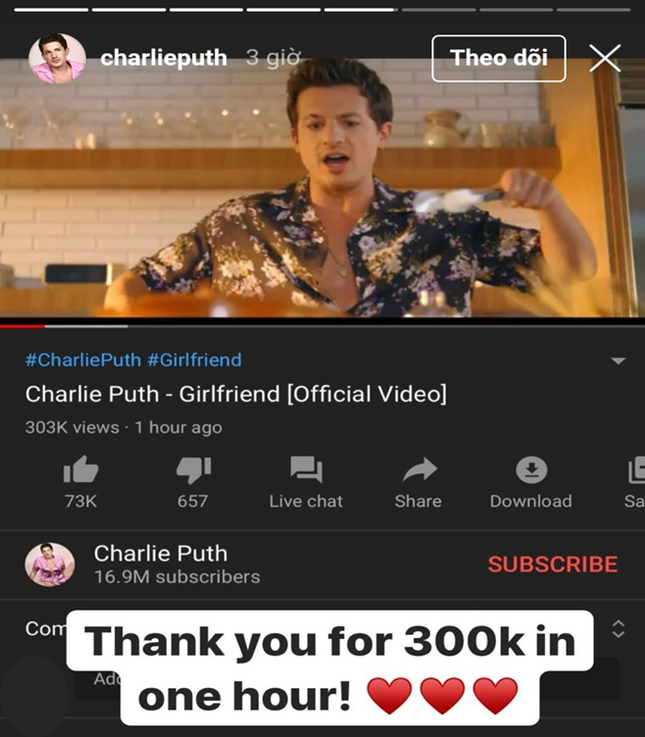 “Nhử” người hâm mộ suốt, “Girlfriend” của Charlie Puth nhận cái kết “giật mình” khi ra mắt ảnh 6