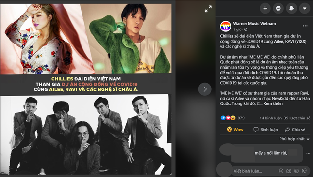 Chillies đại diện Việt Nam tham gia dự án cộng đồng về COVID-19 cùng Ailee, RAVI (VIXX) ảnh 1