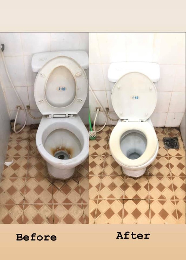 Sẵn chuyên môn ngành Khách sạn, cậu bạn này lao vào dọn WC khu cách ly sạch bong như mới ảnh 2