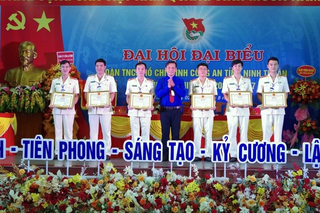 Đại úy Nguyễn Duy Hưng tái đắc cử Bí thư Đoàn Công an tỉnh Ninh Thuận ảnh 3