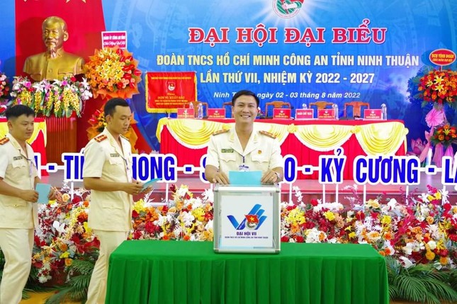Đại úy Nguyễn Duy Hưng tái đắc cử Bí thư Đoàn Công an tỉnh Ninh Thuận ảnh 5