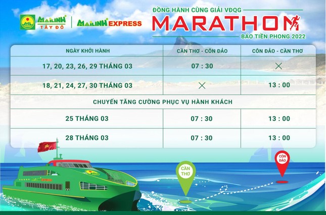 Nhiều hãng tàu đồng loạt tăng chuyến phục vụ runner dự Tiền Phong Marathon 2022 ảnh 3