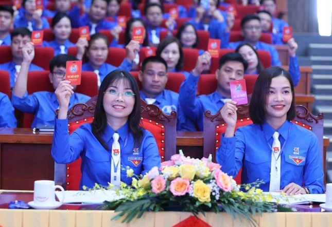 Những 'bóng hồng' trẻ trung, sôi nổi tại Đại hội TNCS Hồ Chí Minh tỉnh Bắc Giang ảnh 1
