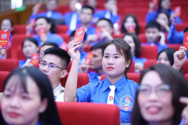 Những 'bóng hồng' trẻ trung, sôi nổi tại Đại hội TNCS Hồ Chí Minh tỉnh Bắc Giang ảnh 2