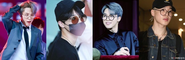 Hiếm ai có khuôn mặt như Jimin (BTS), chấp tất cả các kiểu hình dáng mắt kính ảnh 3
