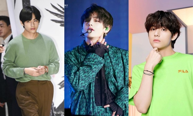 Mặc gam màu nào cũng đẹp, nhan sắc của V (BTS) đúng là “cực phẩm nhân gian“ ảnh 4