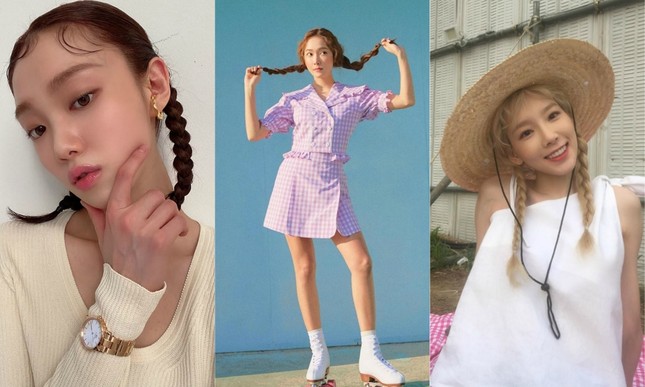 Xinh xắn, trẻ trung lại “bao” mát, bảo sao các nữ idol thích buộc tóc kiểu “bé gái“ ảnh 6