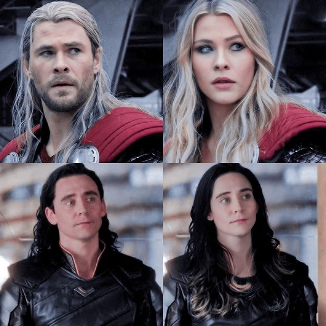 “Cười té ghế” với loạt hình đổi giới tính cho dàn anh hùng Avengers, Loki xinh nhất nhà! ảnh 1