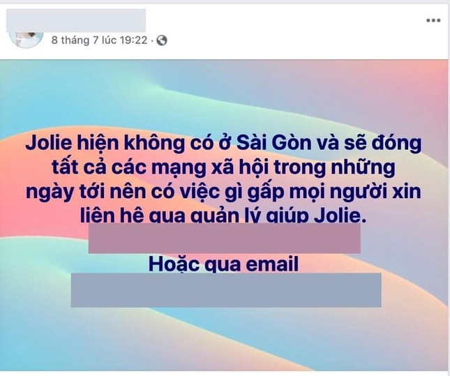 Jolie Nguyễn thông báo đóng tài khoản MXH, có liên quan đến việc Binz và Châu Bùi hẹn hò? ảnh 2