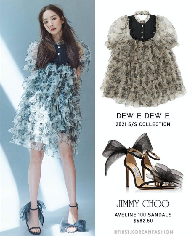 Đụng hàng váy búp bê, đẹp như Park Min Young vẫn phải chịu thua Jennie (BLACKPINK) ảnh 3