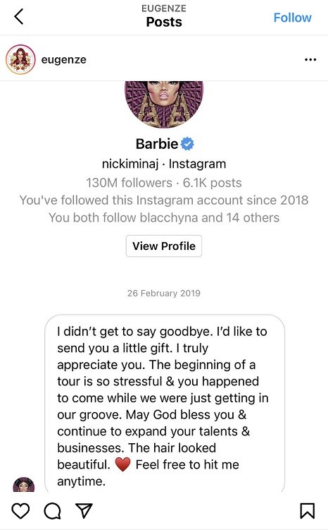 Những lần Nicki Minaj khiến dân mạng “tan chảy” vì sự tử tế, sẵn lòng giúp đỡ người khác ảnh 2