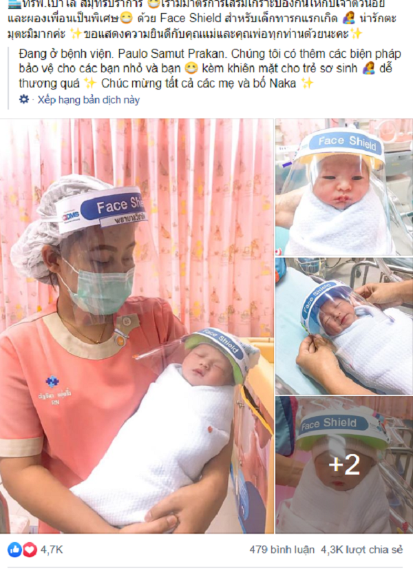 Sinh ra trong mùa dịch COVID-19, những em bé sơ sinh được trang bị mặt nạ chống virus ảnh 3