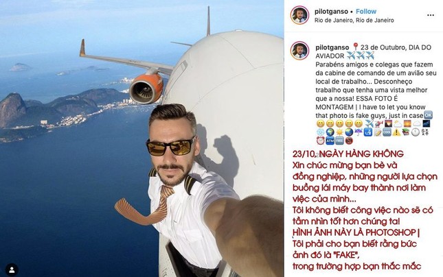 Anh phi công “selfie” trên bầu trời lên tiếng về bức ảnh gây tranh cãi ảnh 7