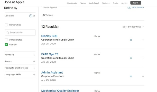 Apple đăng tuyển dụng tại Việt Nam, dân mạng xôn xao Apple Store sẽ mở ở Hà Nội và TP.HCM? ảnh 1