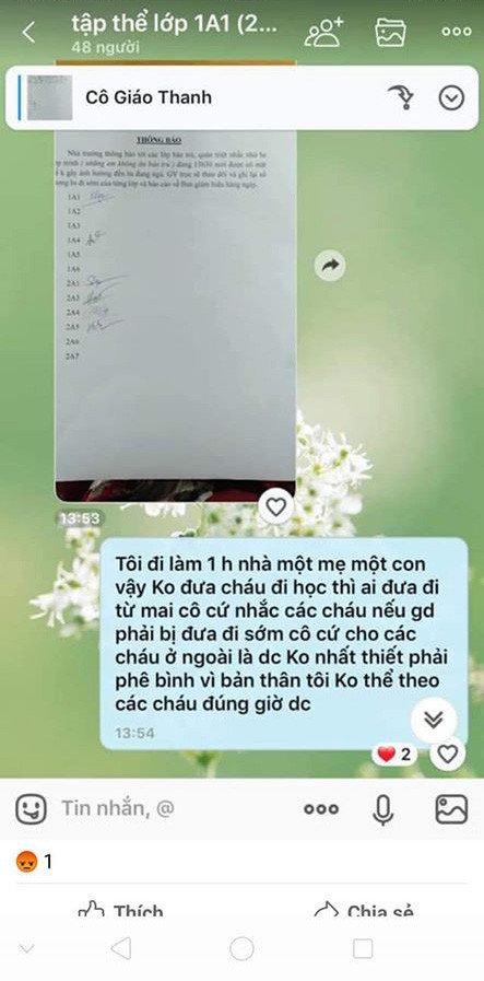 Học sinh bị cô giáo chụp ảnh phê bình vì đi học sớm khiến phụ huynh bức xúc ảnh 3