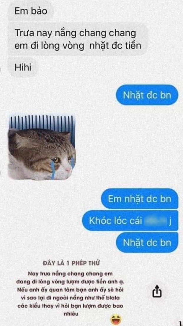 Đu trend “thử lòng người yêu khi đi giữa trời nắng nhặt được tiền” và những kết bất ngờ ảnh 1