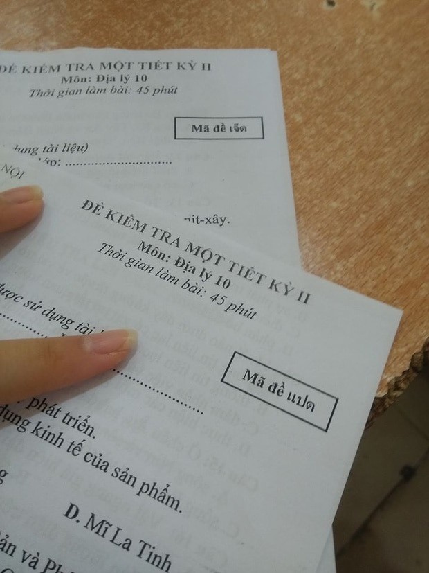 Mã đề thi lại được nâng lên tầm cao mới, loay hoay mãi cũng chẳng tìm được đứa bạn cùng đề ảnh 1