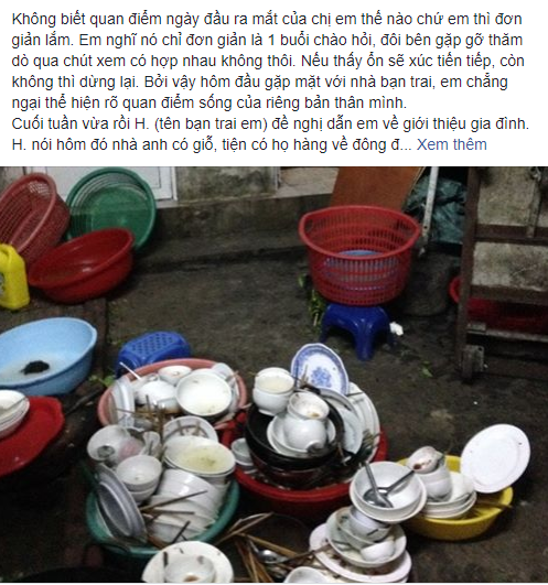 Cô gái về ra mắt bị bắt rửa 15 mâm bát, bạn trai còn nhắc “Đừng để anh mất mặt“ ảnh 1