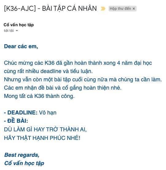 Bài tập về nhà dành cho sinh viên với deadline vô thời hạn, đọc nội dung ai cũng bất ngờ ảnh 1