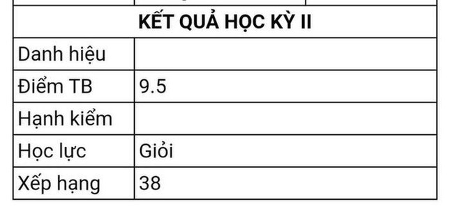 Nam sinh có điểm tổng kết 9.5 nhưng chỉ xếp hạng 38 trong lớp, lý do khiến ai cũng bất ngờ ảnh 2