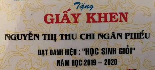Cái tên đặc biệt của nữ sinh in trên tấm giấy khen “học sinh Giỏi” khiến dân mạng xôn xao ảnh 1