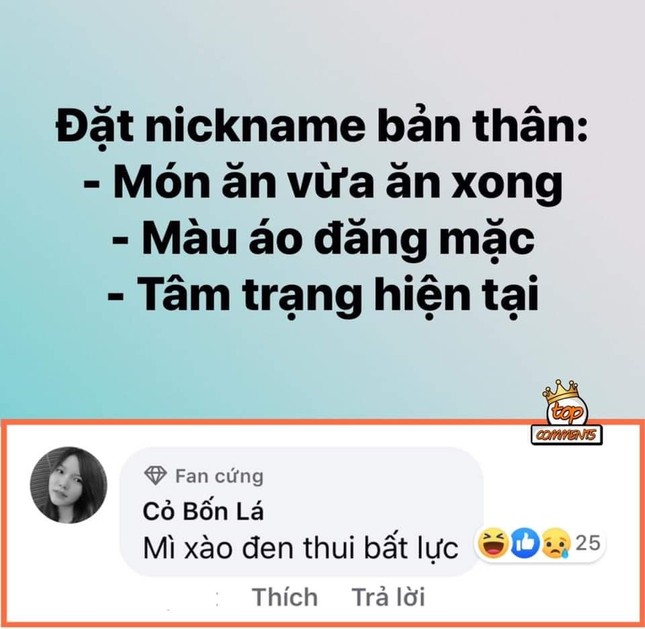 Trào lưu “chế” nickname theo cảm xúc: Cười té ghế với những cái tên siêu bá đạo ảnh 1