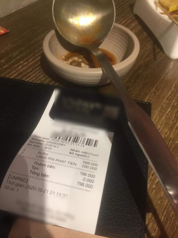 Quản lý nhà hàng buffet phạt khách 200K vì để thừa rau “tố” khách hàng diễn vai nạn nhân ảnh 1