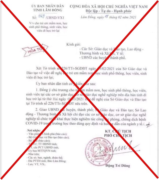 Nam sinh lớp 10 ở Lâm Đồng làm giả văn bản nghỉ học sẽ chịu hình thức xử lý như thế nào? ảnh 1