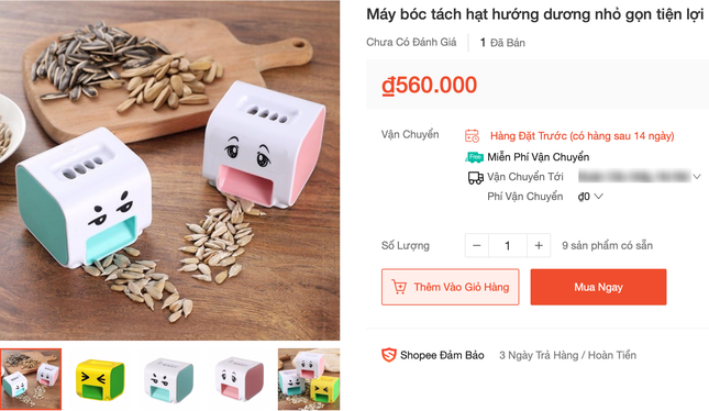 Hí hửng lên mạng mua máy bóc vỏ hạt hướng dương tự động, liệu có “thần thánh” như quảng cáo? ảnh 2