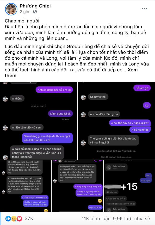 Mèo Sao Hỏa tung tin nhắn “tố” Long Men “bắt cá”, chưa từng dám xác nhận yêu nhau ảnh 2