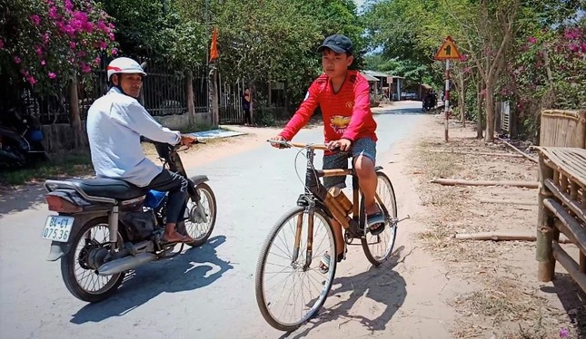Độc đáo xe đạp tre ở tỉnh Trà Vinh ảnh 2