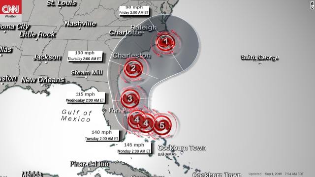 Bão Dorian mạnh lên thành cấp 5, đe doạ 'cày nát' bờ Đông Florida ảnh 2