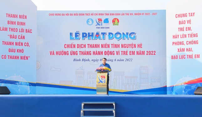 Tuổi trẻ Bình Định phát động Chiến dịch Thanh niên tình nguyện Hè 2022 ảnh 1