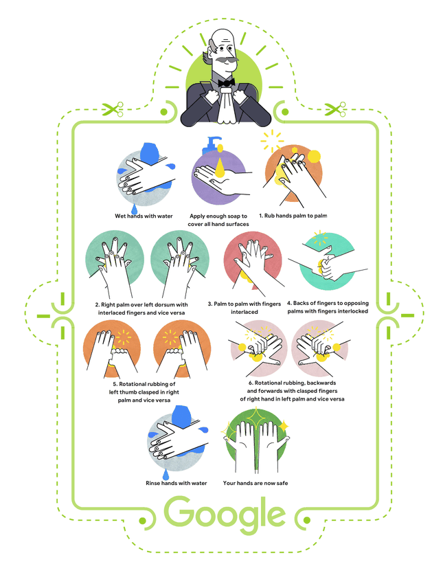 Google Doodle vinh danh bác sĩ Ignaz Semmelweis, “cha đẻ” của sáng kiến rửa tay ảnh 1