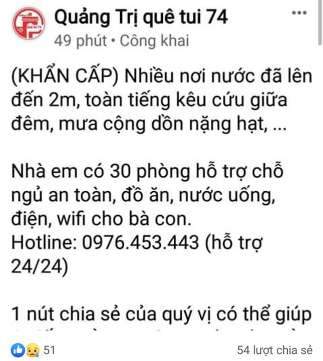 Rạng sáng 18/10: Nước lũ lên nhanh, người dân Quảng Trị kêu cứu trên mạng xã hội ảnh 8
