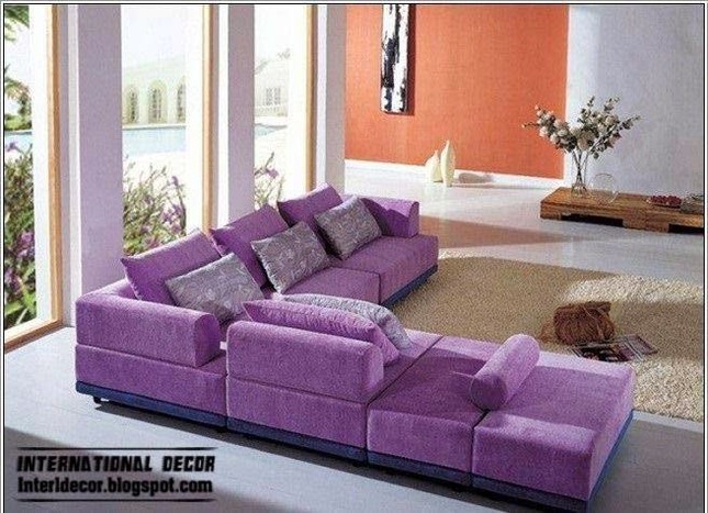 Ngôi nhà mơ mộng với đồ nội thất màu tím ảnh 1