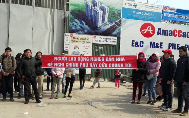 Hà Nội: Cận Tết, người dân nhiều chung cư vẫn căng băng rôn kêu cứu ảnh 1