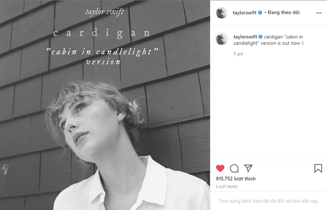 Sau thành công của “cardigan”, Taylor Swift bất ngờ ra mắt phiên bản MV mới ảnh 2