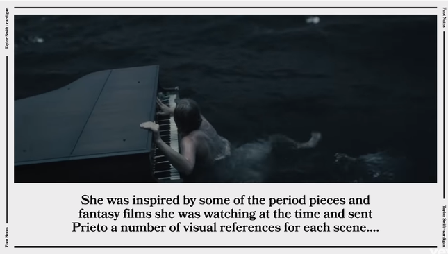 Sợ fan không tìm ra hết “hint”, Taylor Swift đăng hẳn một clip giải thích về MV “cardigan“ ảnh 7