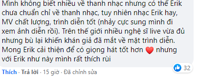 Erik thành chủ đề tranh cãi trước ngày ra MV mới: Kẻ chê kĩ năng, người hết lòng bênh vực ảnh 4