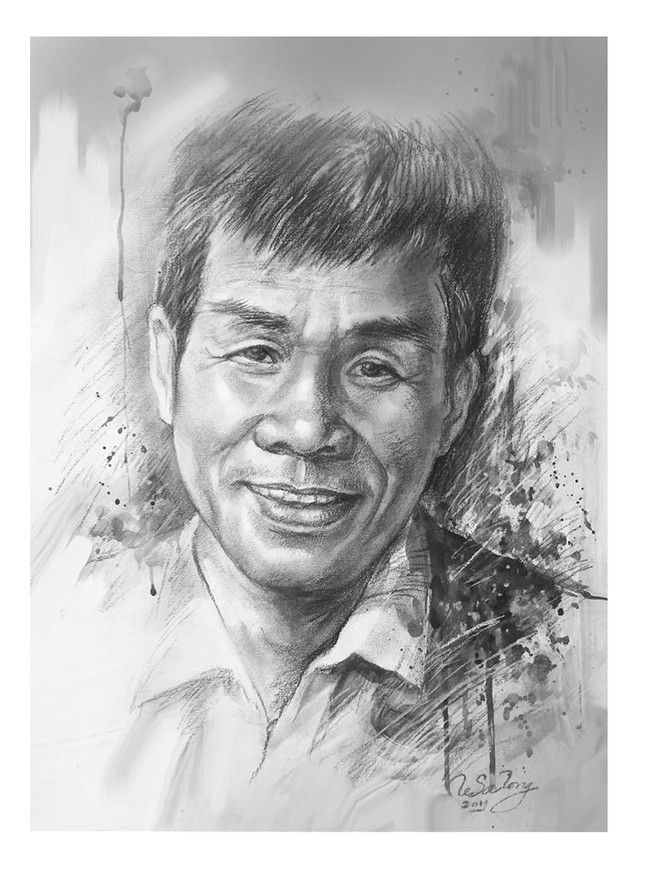 Ngày thơ, ngắm chân dung các nhà thơ tên tuổi Việt Nam qua tranh ký họa ảnh 1