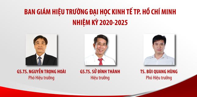 Trường Đại học Kinh tế TPHCM có dàn lãnh đạo mới ảnh 1