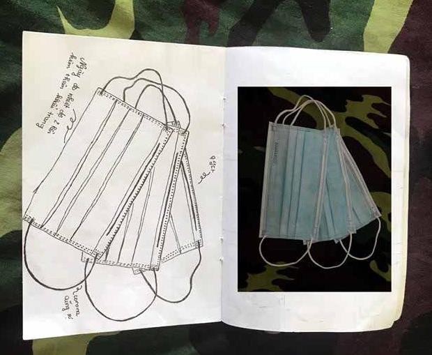 Xúc động tranh vẽ 14 ngày cách ly trong doanh trại của cô gái 18 tuổi ảnh 8