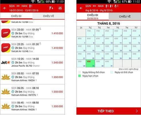App book vé máy bay ảnh 2
