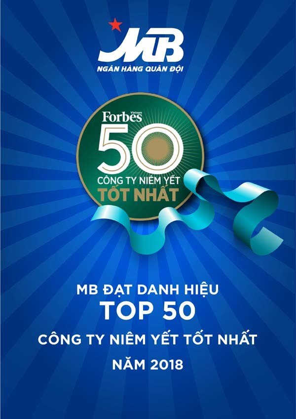 MB- Top 50 công ty niêm yết tốt nhất Việt Nam 2018 ảnh 1
