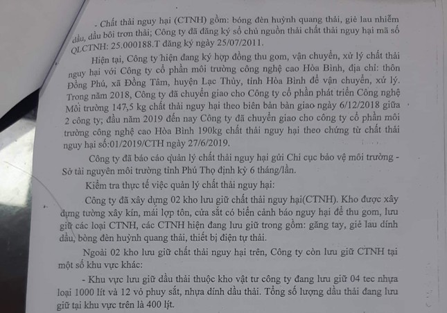Vụ nước sông Đà bị 'đầu độc': Cty gốm sứ Thanh Hà khai báo gian dối? ảnh 2