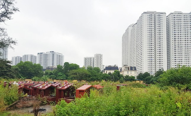 Nơi học sinh đông nhất: Đất trường học bị 'dí' vào nghĩa trang,ao đình ảnh 2