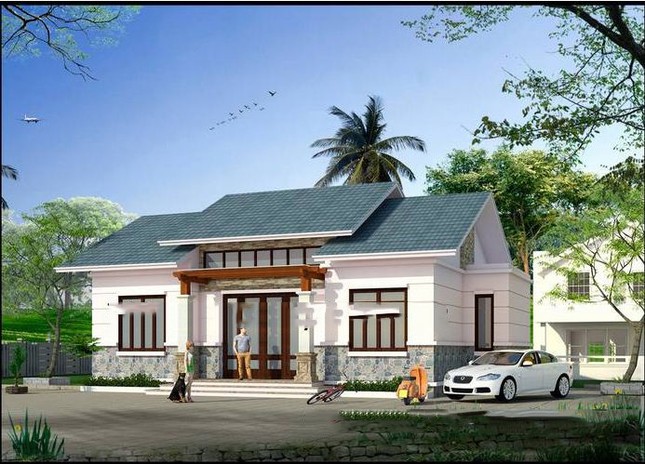 Vẻ đẹp gây sốt của các mẫu nhà cấp 4 giá rẻ kiểu mới có 4 phòng ngủ ảnh 3