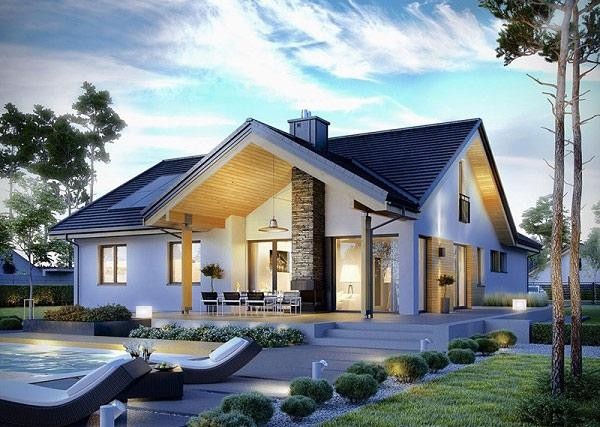 Vẻ đẹp gây sốt của các mẫu nhà cấp 4 giá rẻ kiểu mới có 4 phòng ngủ ảnh 4