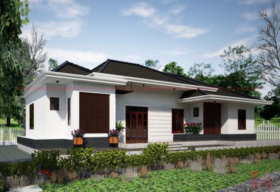 Vẻ đẹp gây sốt của các mẫu nhà cấp 4 giá rẻ kiểu mới có 4 phòng ngủ ảnh 8